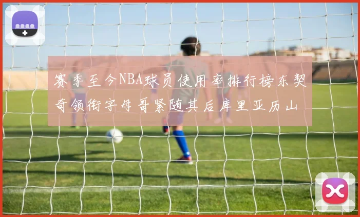 赛季至今NBA球员使用率排行榜东契奇领衔字母哥紧随其后库里亚历山大表现抢眼